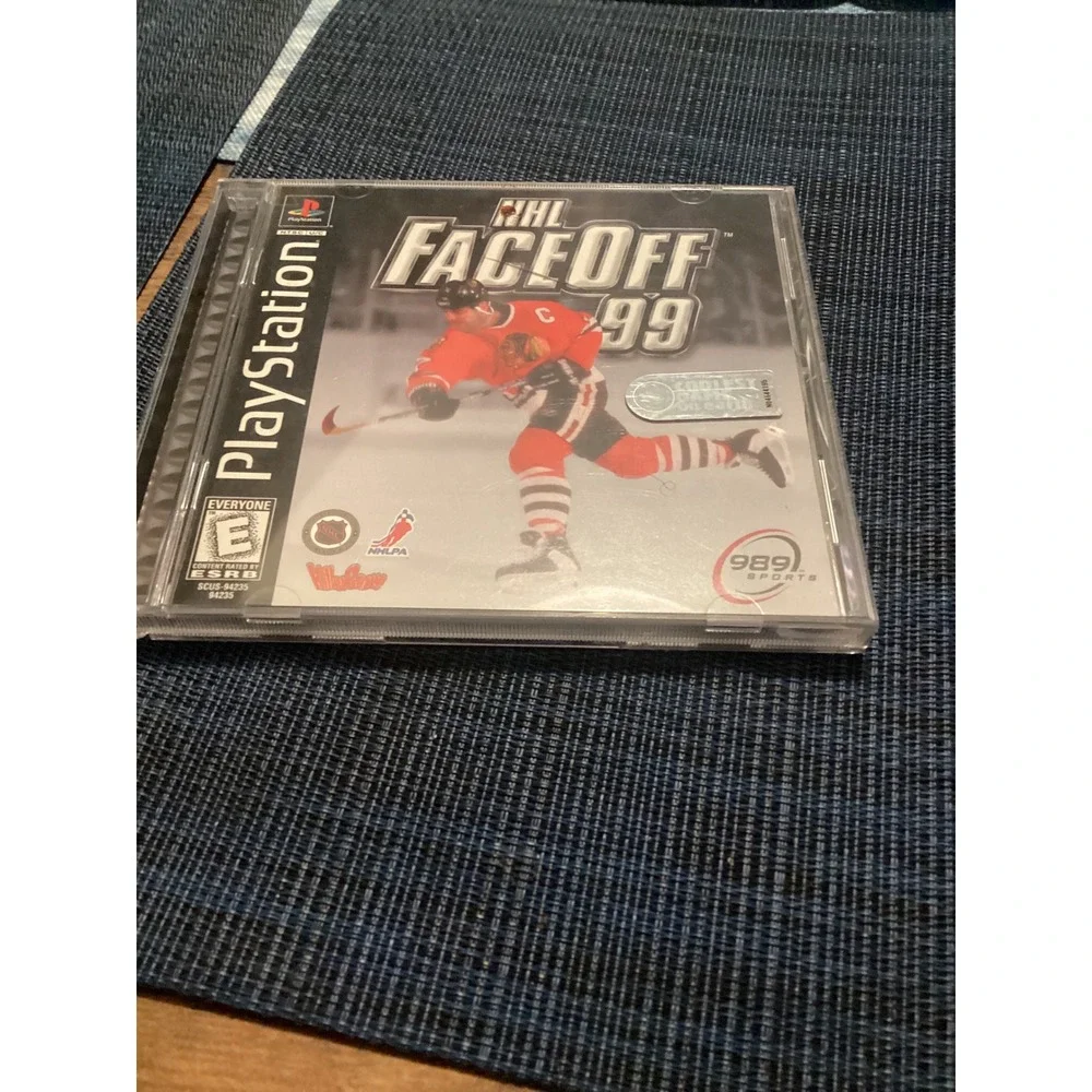 NHL FaceOff 99 Sony PlayStation PS1 1998 Hockey Sports Game SCUS-94235 989 Sport